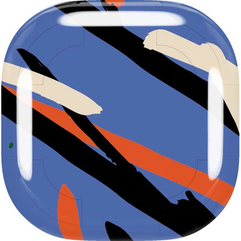 Abstract Lines Galaxy Buds Live Skin