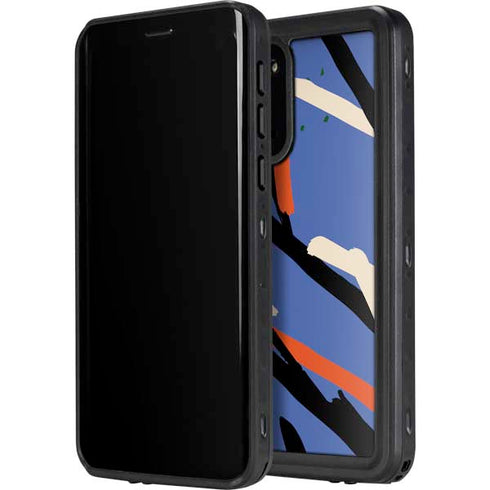 Abstract Lines Galaxy S20 Plus Waterproof Case