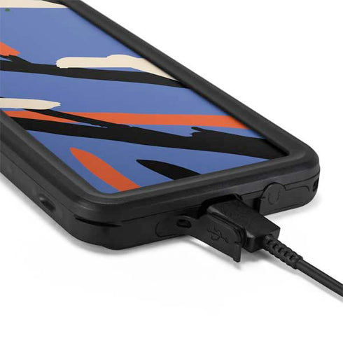 Abstract Lines Galaxy S20 Waterproof Case