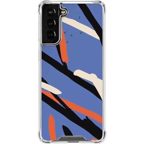 Abstract Lines Galaxy S21 FE Clear Case