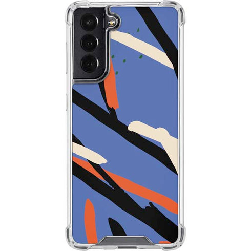 Abstract Lines Galaxy S22 Clear Case