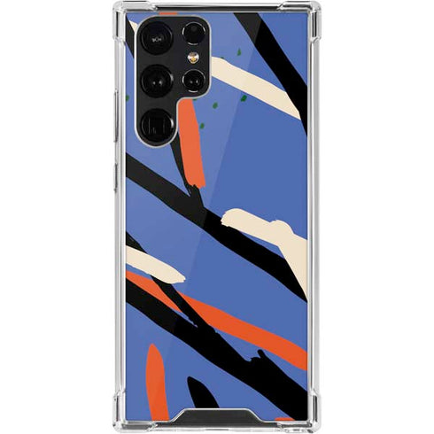 Abstract Lines Galaxy S22 Ultra Clear Case