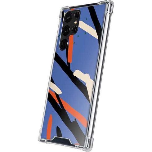 Abstract Lines Galaxy S22 Ultra Clear Case