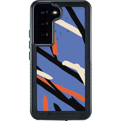 Abstract Lines Galaxy S23 Waterproof Case