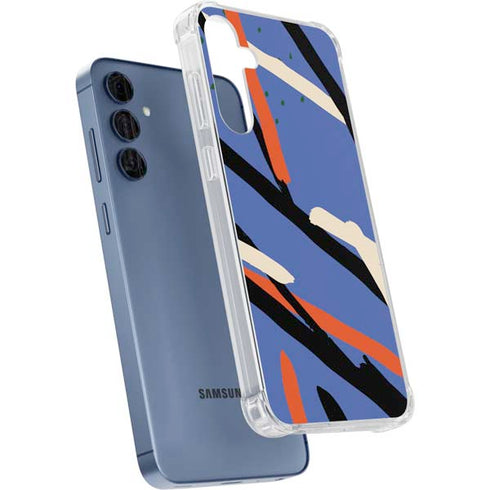Abstract Lines Galaxy S24 Clear Case