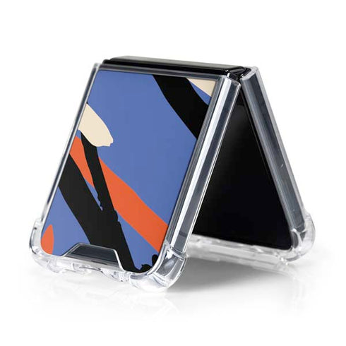 Abstract Lines Galaxy Z Flip5 5G Clear Case