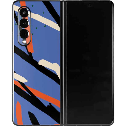 Abstract Lines Galaxy Z Fold3 5G Skin