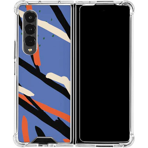 Abstract Lines Galaxy Z Fold4 5G Clear Case