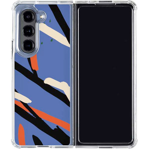 Abstract Lines Galaxy Z Fold5 5G Clear Case