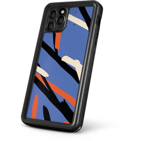 Abstract Lines iPhone 11 Pro Max Waterproof Case