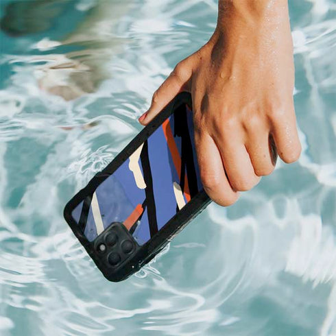 Abstract Lines iPhone 11 Pro Max Waterproof Case