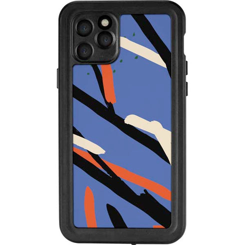 Abstract Lines iPhone 11 Pro Waterproof Case