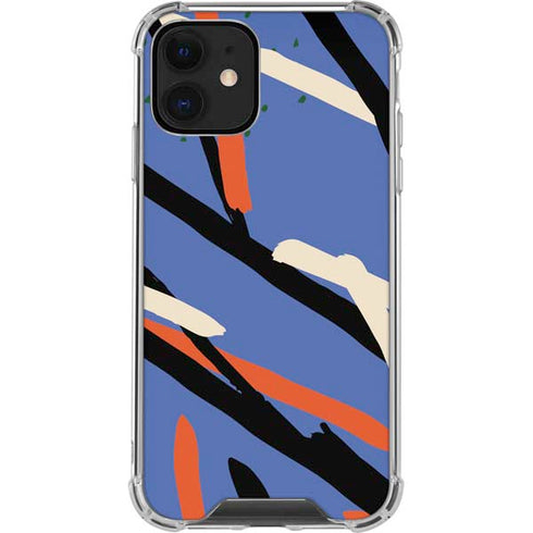 Abstract Lines iPhone 12 Clear Case