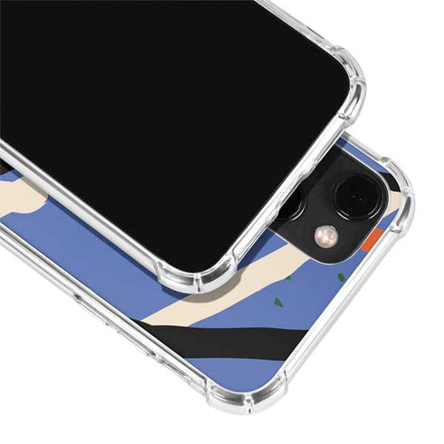 Abstract Lines iPhone 13 Mini Clear Case