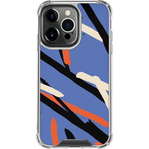 Abstract Lines iPhone 15 Pro Clear Case