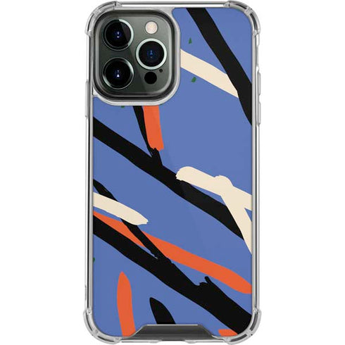 Abstract Lines iPhone 14 Pro Max Clear Case