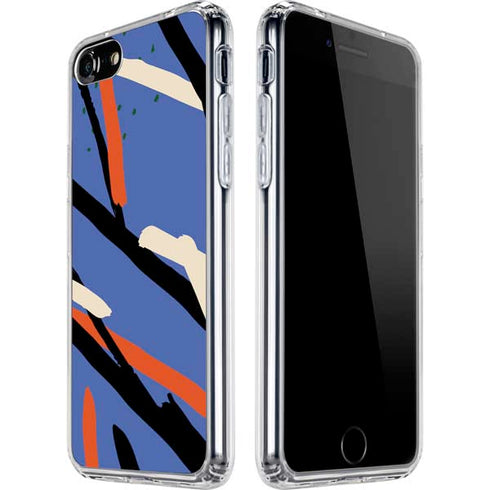 Abstract Lines iPhone SE (2nd & 3rd Gen) Clear Case