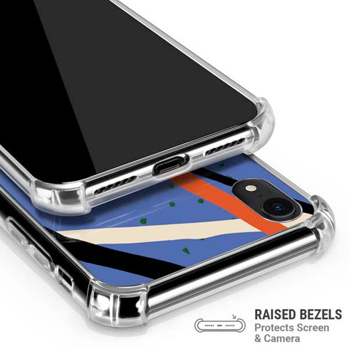 Abstract Lines iPhone XR Clear Case
