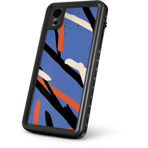 Abstract Lines iPhone XR Waterproof Case
