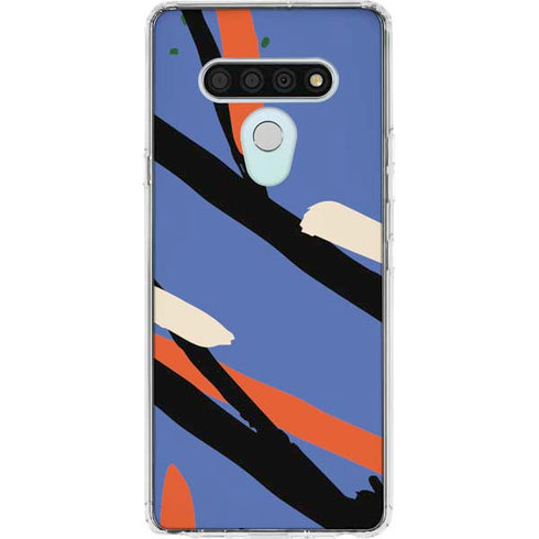 Abstract Lines LG Stylo 6 Clear Case