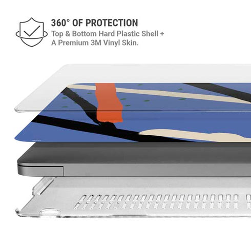 Abstract Lines MacBook Pro 16in (2021-25) Case plus Skin