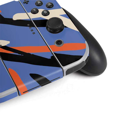 Abstract Lines Nintendo Switch OLED (2021) Skin