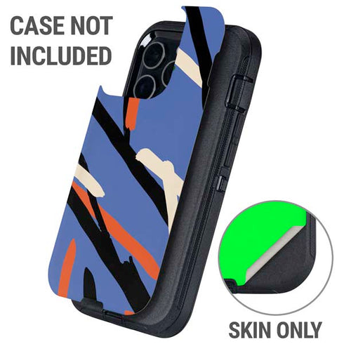 Abstract Lines Otterbox Defender iPhone Skin