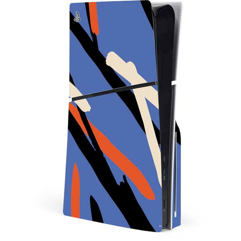 Abstract Lines PS5 Slim Disk Console Skin