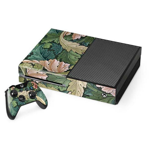 William Morris Acanthus Xbox One Console and Controller Bundle Skin