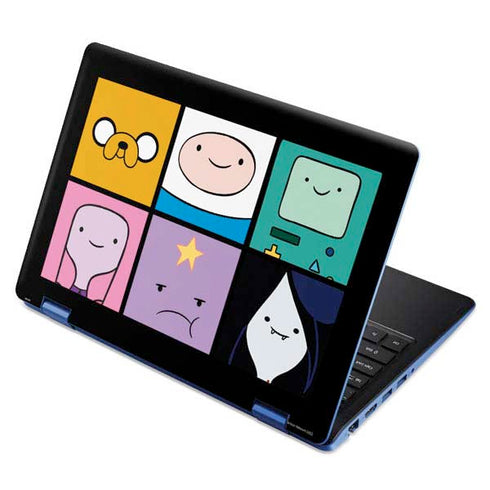 Adult Swim Adventure Time Character Tiles Aspire R11 11.6in Skin