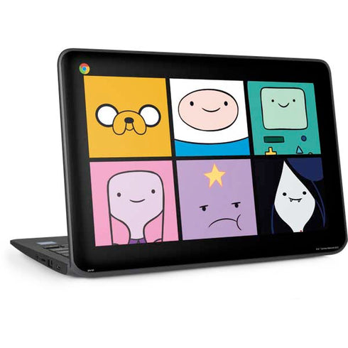 Adult Swim Adventure Time Character Tiles HP Chromebook Skin
