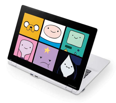 Adult Swim Adventure Time Character Tiles Acer Chromebook Skin