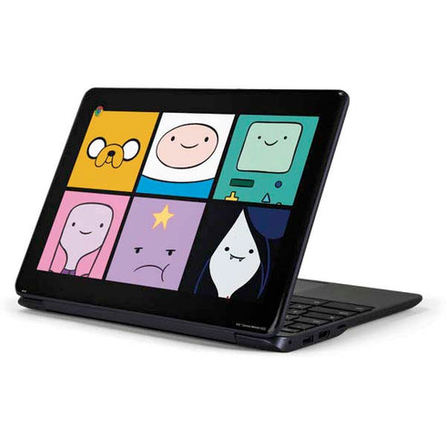 Adult Swim Adventure Time Character Tiles Samsung Chromebook Skin