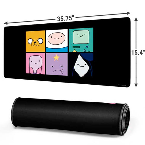 Adult Swim Adventure Time Character Tiles Gaming Mouse Pad
