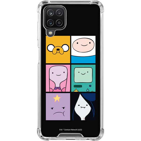 Adult Swim Adventure Time Character Tiles Galaxy A12 Clear Case