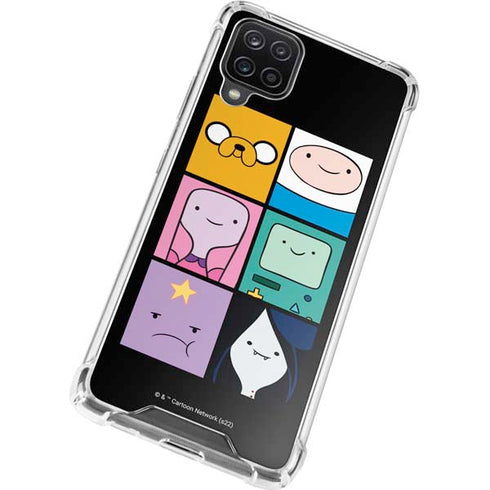 Adult Swim Adventure Time Character Tiles Galaxy A12 Clear Case