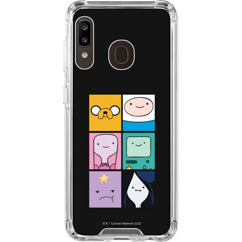 Adult Swim Adventure Time Character Tiles Galaxy A30 Clear Case