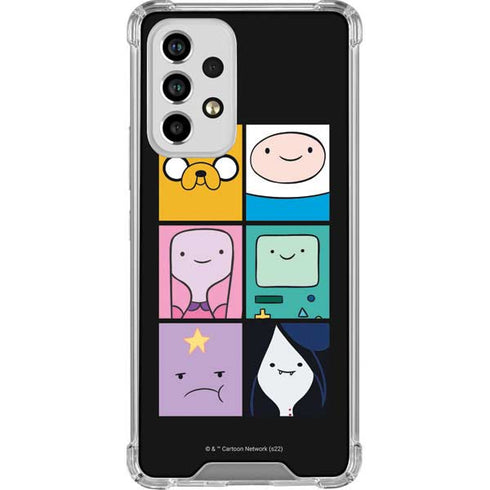 Adult Swim Adventure Time Character Tiles Galaxy A33 5G Clear Case