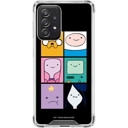 Adult Swim Adventure Time Character Tiles Galaxy A52 5G Clear Case