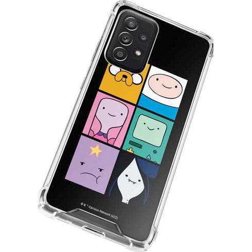 Adult Swim Adventure Time Character Tiles Galaxy A52 5G Clear Case