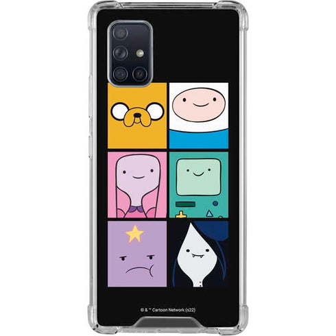 Adult Swim Adventure Time Character Tiles Galaxy A71 5G Clear Case