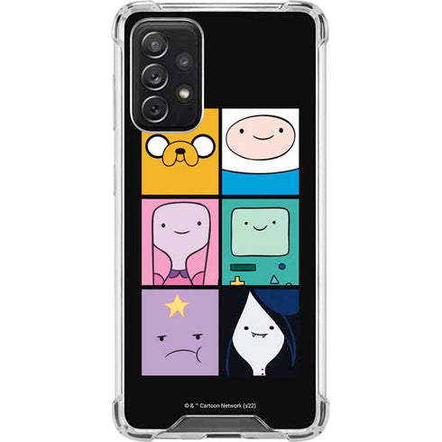 Adult Swim Adventure Time Character Tiles Galaxy A72 5G Clear Case