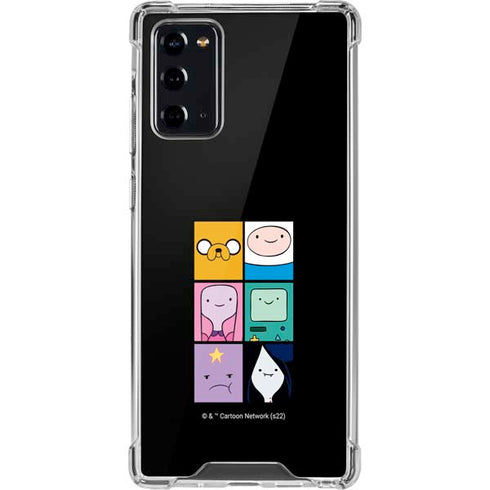 Adult Swim Adventure Time Character Tiles Galaxy Note20 5G Clear Case