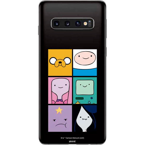 Adult Swim Adventure Time Character Tiles Galaxy S10 Skin