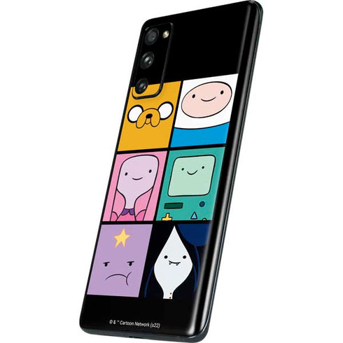 Adult Swim Adventure Time Character Tiles Galaxy S20 Fan Edition Skin