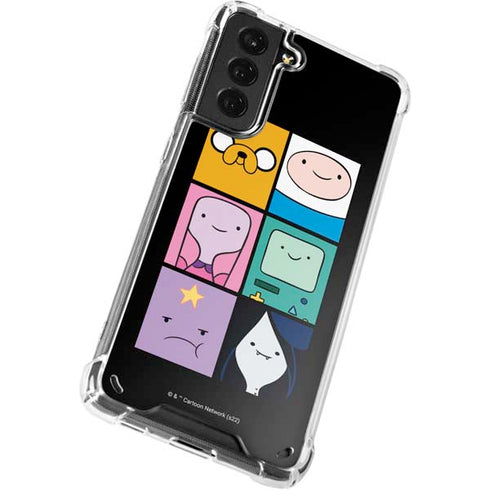 Adult Swim Adventure Time Character Tiles Galaxy S21 Plus 5G Clear Case
