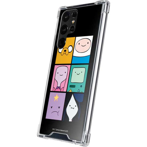 Adult Swim Adventure Time Character Tiles Galaxy S22 Ultra Clear Case