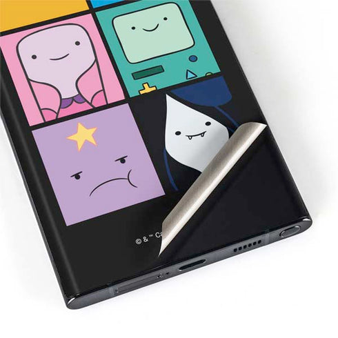 Adult Swim Adventure Time Character Tiles Galaxy S22 Ultra Skin