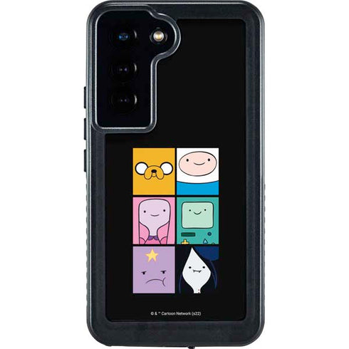 Adult Swim Adventure Time Character Tiles Galaxy S23 Waterproof Case