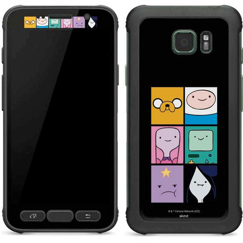 Adult Swim Adventure Time Character Tiles Galaxy S7 Active Skin